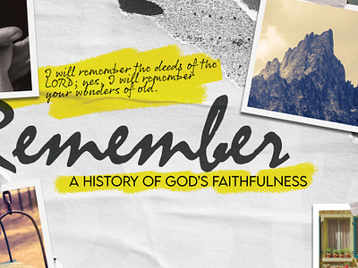 Sermon Series: Remember branding church design faith graphic design hope illustration jesus logo remember series sermon sermon series