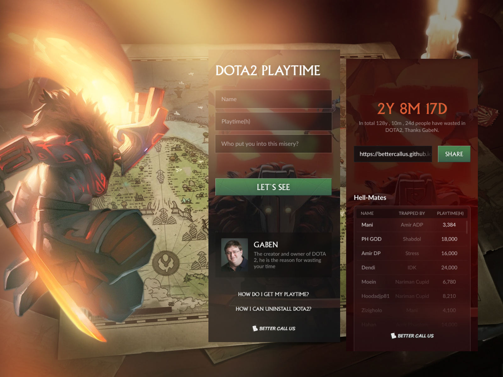 Dota2 Playtime Concept after effects animation calculator design dota2 dota2 concept figma game design illustration juggernaut mani jalilzadeh mobile mobile design motion graphics prototype steam ui ux