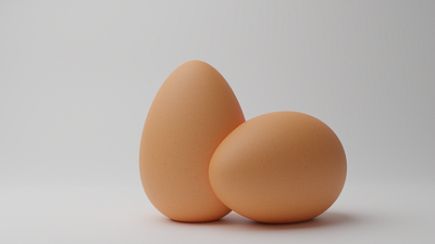 Egg | Oeuf | Blender 3d blender cycles eevee egg model oeuf render rendu texture tuto tutoriel vnib youtube
