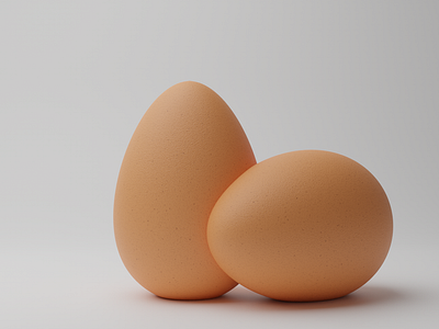 Egg | Oeuf | Blender 3d blender cycles eevee egg model oeuf render rendu texture tuto tutoriel vnib youtube