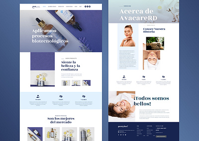 Skincare UI Web Design branding ui website