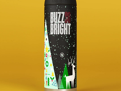 "Buzz So Bright" Canister Animation for a Social Campaign 3d animation graphic design motion graphics