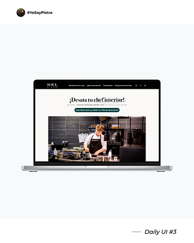 Daily ui 3 bogota chef daily landing product productdesign progress ui ux