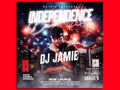 Independence Day Flyer Template poster