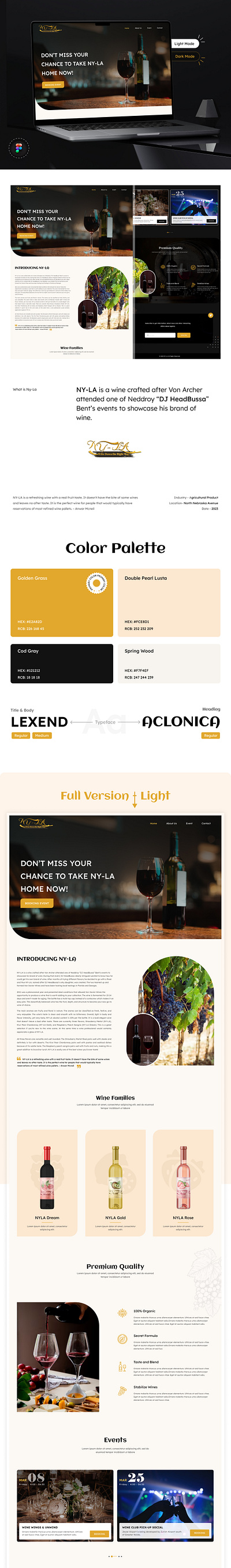 Ny-LA Wine - Landing Page UI/UX brand design branding branding design event landing page figma design interaction design landing page landing page ui landing page ui design responsive website user friendly website user interface user interface design user interface ui web design web page website website design website ui design wine landing page