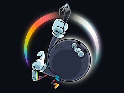 The Dark Side of the Moon branding brazil character color design fun illustration sao paulo thunder rockets ui ux
