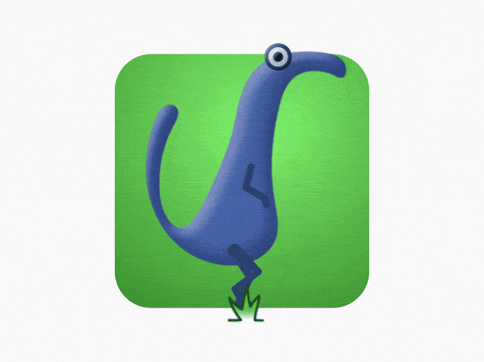 Weird Dino Walk 2d animation after effect animation duik motion design motion graphics rig