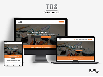 TDS Caulking Inc - Website Design branding business company construction construction industry design dribbble typography ui uidesign uiux ux uxdesign web web design webdesign website website design wordpress