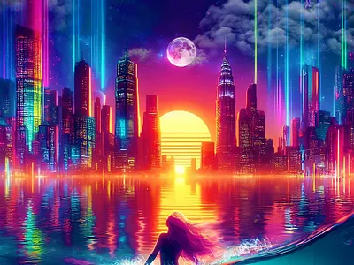 Siren and the Sky beauty crypto design digital art graphic design illustration mermaid monniverse photoshop