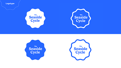 Logotype bike branding community cycling graphic design illustration journey logo logo design route seaside typography