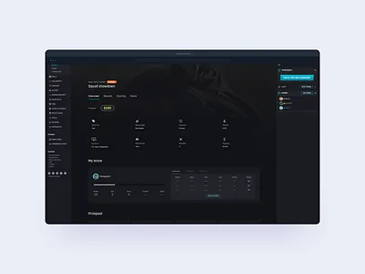 FirstBlood - Tournament Overview design gaming platform product product design ui ux visual design