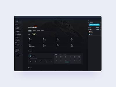 FirstBlood - Tournament Overview design gaming platform product product design ui ux visual design