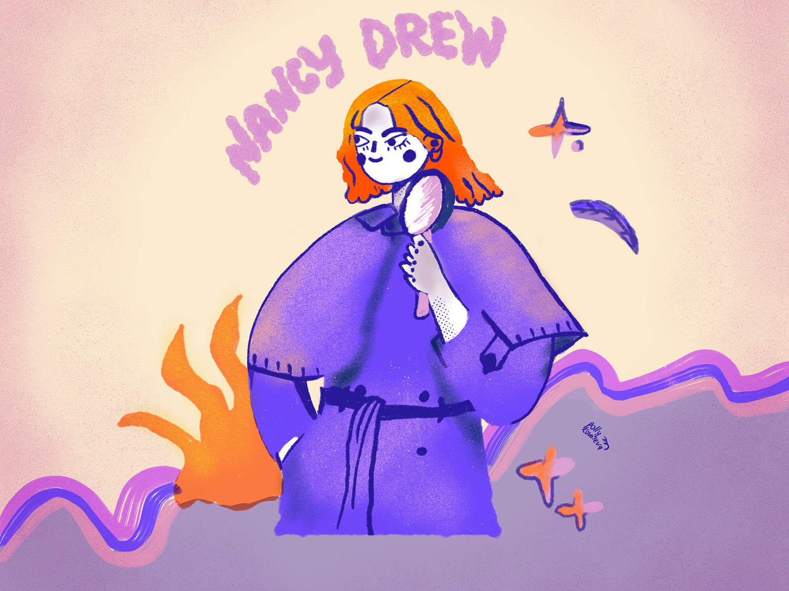 Nancy Drew by Polina Kovaleva on Dribbble