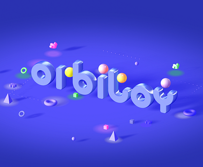 Orbitoy Logo Design 3d 3d logo app branding design figma logo logo design mobile design spline toy exchange ui vector visual