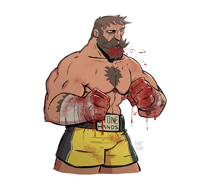 Bloodsport 2d character design concept art design digital art illustration