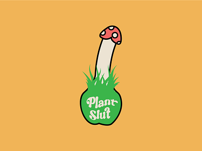 Plantslut Design 03 anatomy branding derek mohr flower fungi fungus grand rapids graphic design greenhouse illustration lgbt logo michigan mushroom penis plant sex positivity typography