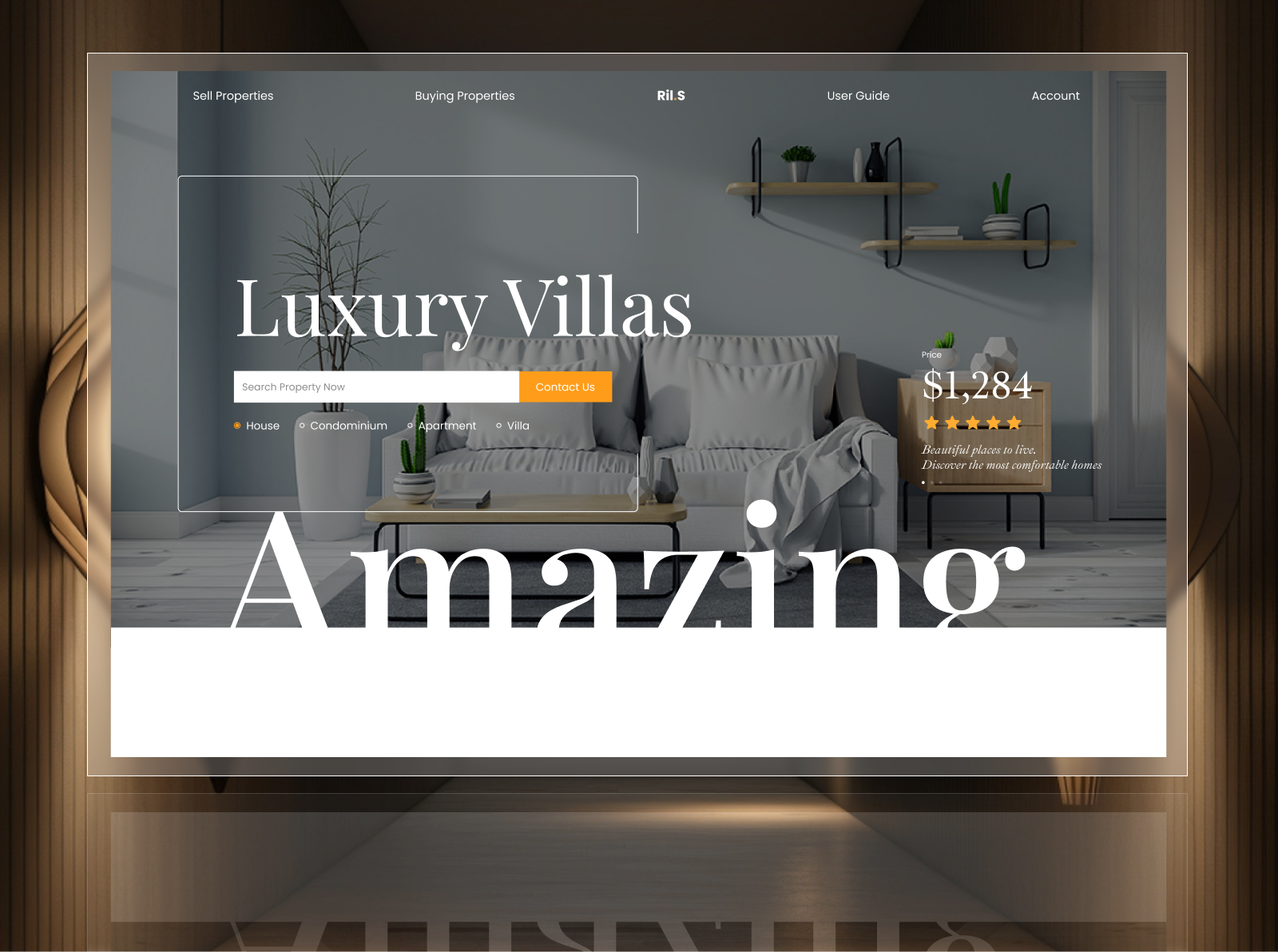 Luxury Villa | Web Design by Ako Princewill Tabi on Dribbble