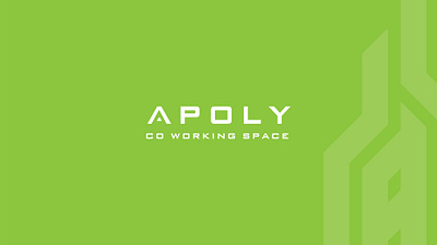 Apoly - Co working space a logo brand identity branding building logo graphic design logo logo design working