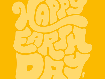 Happy Earth Day earth day fresco hand lettering lettering type type design typography
