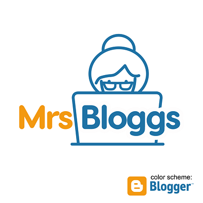 Mrs Bloggs blog icon logo minimalist