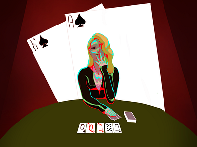 poker hyperpop girl art artist challenge girl graphic design hyperpop poker summer