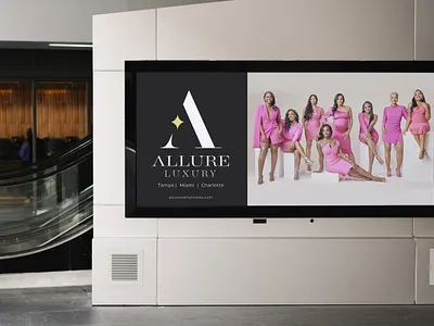 ALLURE LUXURY — LOGO brand branding daily design flat florida logo marketing miami realestate realtor realty vector