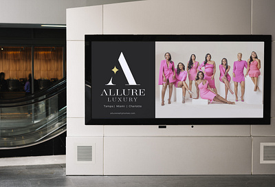 ALLURE LUXURY — LOGO brand branding daily design flat florida logo marketing miami realestate realtor realty vector