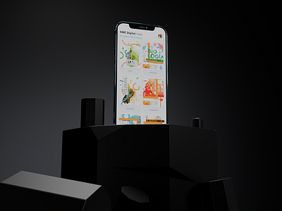 30 Days of UI - 13/30 Mobile app 3D Mockup 3dmodel blender book app interface interface design mobile app mockup portfolio product design reading app ui ux user experience user interface