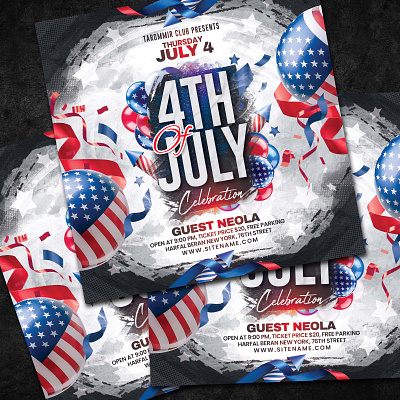 4th of July Flyer presidents day