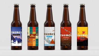 Thamel Restaurant Porto branding graphic design