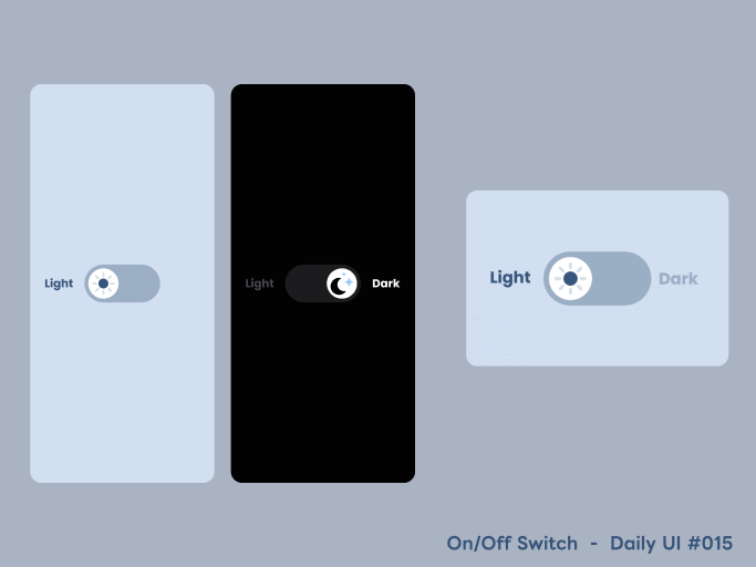 DailyUI #015 On/Off Switch animation daily ui dailyui design graphic design ui