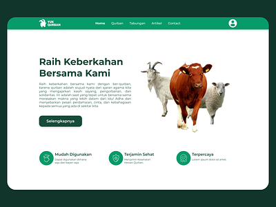 YukQurban Website UI Design figma qurban ui ui design website design