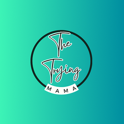 The Trying Mama Logo branding design graphic design illustration logo