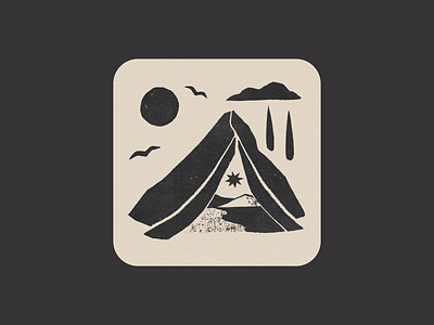 Neature art camping digital illustration drawing graphic design illustration mountains nature