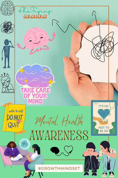 Mental Health Awareness app branding design graphic design illustration logo mental health mental health awareness post