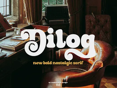 Dilog Nostalgic Serif 80s font 90s font beauty font bold brandidentity classic curly display font fashion headline font invitation font logotype mostalgic nostalgia retro serif swash font vintage webfont wedding font