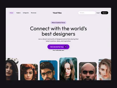Landing Page Design design dribbble hero section landing page ui ui design ux web design