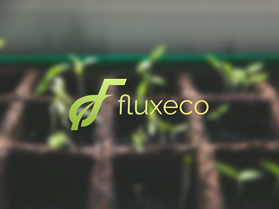 fluxeco affinity designer animation brand branding brown concept design eco eco friendly environment f f logo graphic design green leaf lettermark logo logo design vector