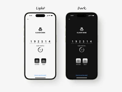 Temporary Code Verification - Bank/Finance App app atm bank bank app banking app business clean code dailyui dark finance fintech mobile app pin security temporary ui ux verification