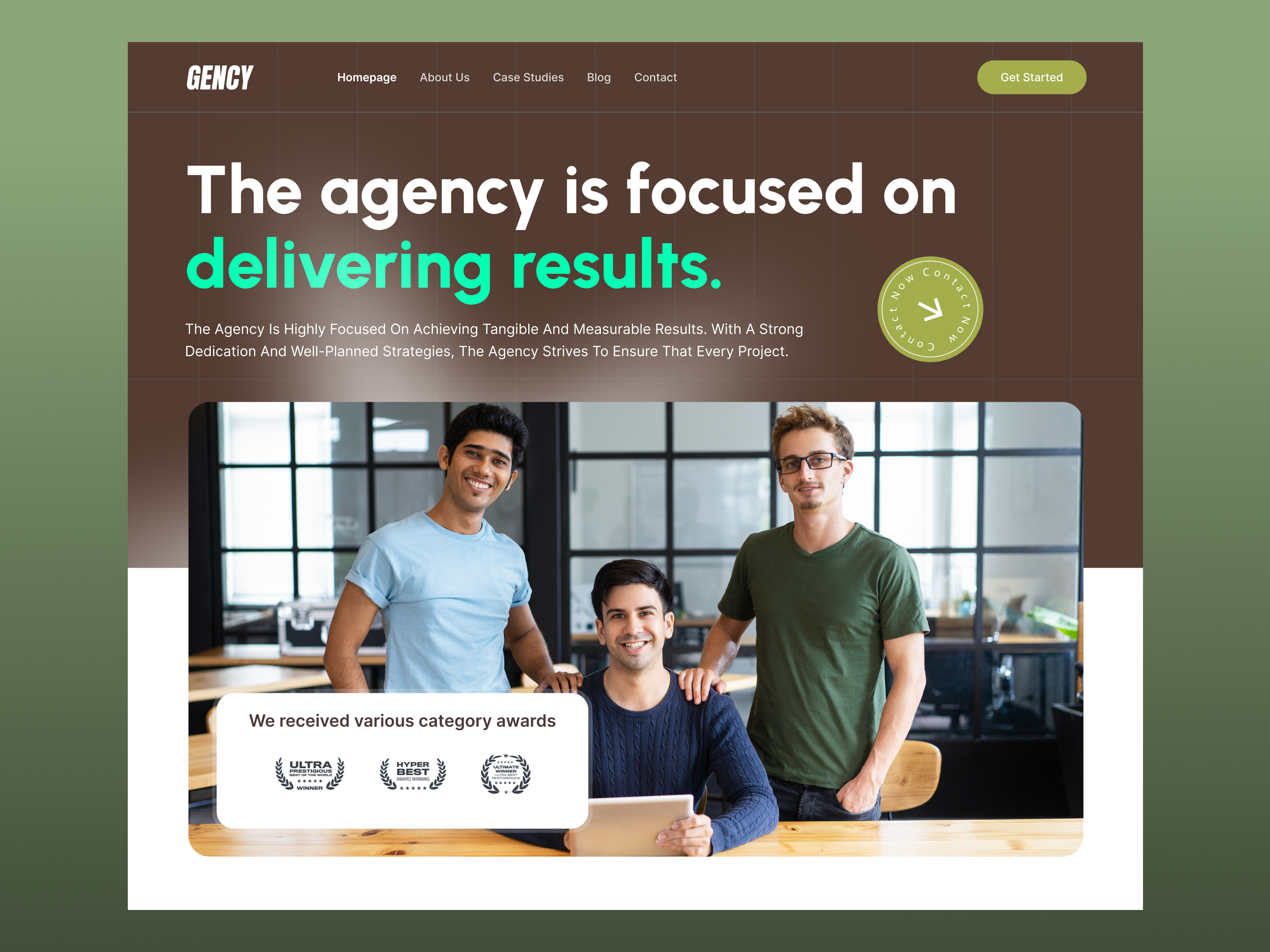 Gency - Website Header Concept agency barkahlabs branding clean company profile creative agency design digital agency header header concept interface landing page tamplate ui ux web web design webflow website website design