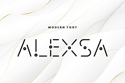 Alexsa - Futuristic Technology Display Font branding business creative display font futuristic modern