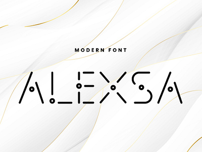 Alexsa - Futuristic Technology Display Font branding business creative display font futuristic modern