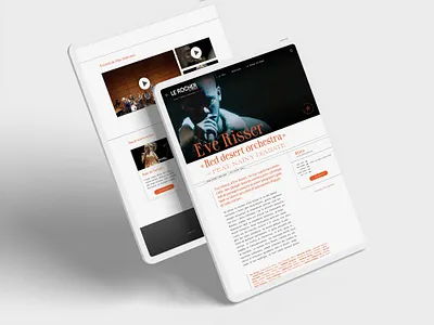 Music Festival website colors festival interface mobile tablet ui