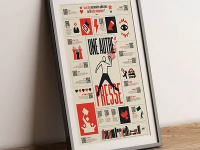 Autre Press Poster graphic design illustration poster