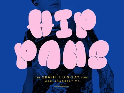 Hippans Graffiti Display Font animation branding bubble font font fonts graffiti font graphic design handmade font lettering fonts logo nostalgic wall font website font