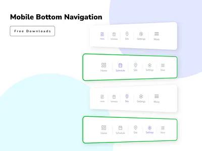 Mobile Bottom Navigation Design - Free Downloads adobe xd component design system figma free free download ui ux