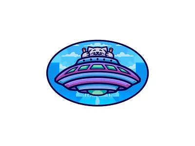 Ufo Cat Cartoon Character Design alien cartoon cat cat cartoon cat character cat illlustration character cute illustration invasion logo mascot ship ufo ufo illustration vector