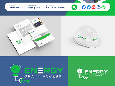 Solar Panel Company Logo, Brand identity Energy logo branding brandlogo company logo corporate logo energylogo graphic design logo logo and packaging solarlogo