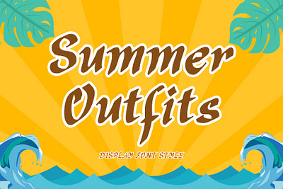 Summer Outfits bbeach beautiful branding camping design display font font design graphic design handwritten illustration logo summer ui vacation