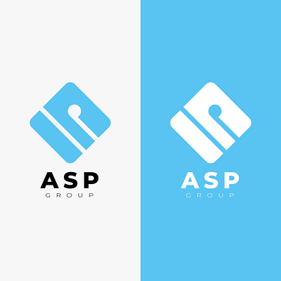 Simple ASP lettermark logo design branding graphic design logo